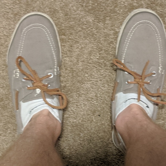 Gray Polo Boat Shoe Size 10 - Picture 4 of 4